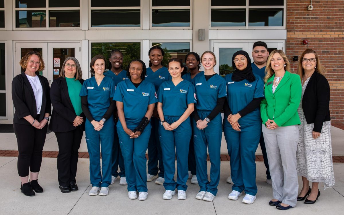 Group Portrait of the Respiratory Care Program's Members with LSSC's Staff (Courtesy of RCC's Faculty Advisor Adrianne Kowalski)